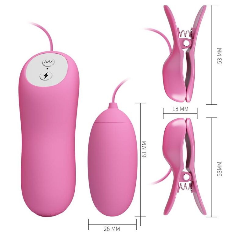 PRETTY LOVE - PINCE ÉPILER AVEC VIBRATION ET ÉLECTROCHOC ROSE