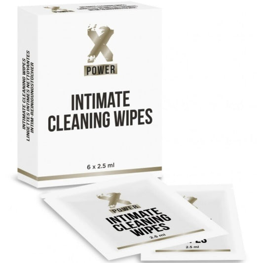 XPOWER - LINGETTES NETTOYANTES INTIME 6 UNITÉS