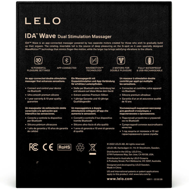 LELO - MASSEUR POUR COUPLES LELO - IDA WAVE NOIR