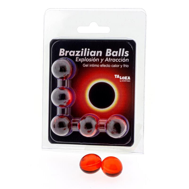 TALOKA - 5 BOULES BRÉSILIENNES GEL EXCITANT EFFET CHAUD & FROID