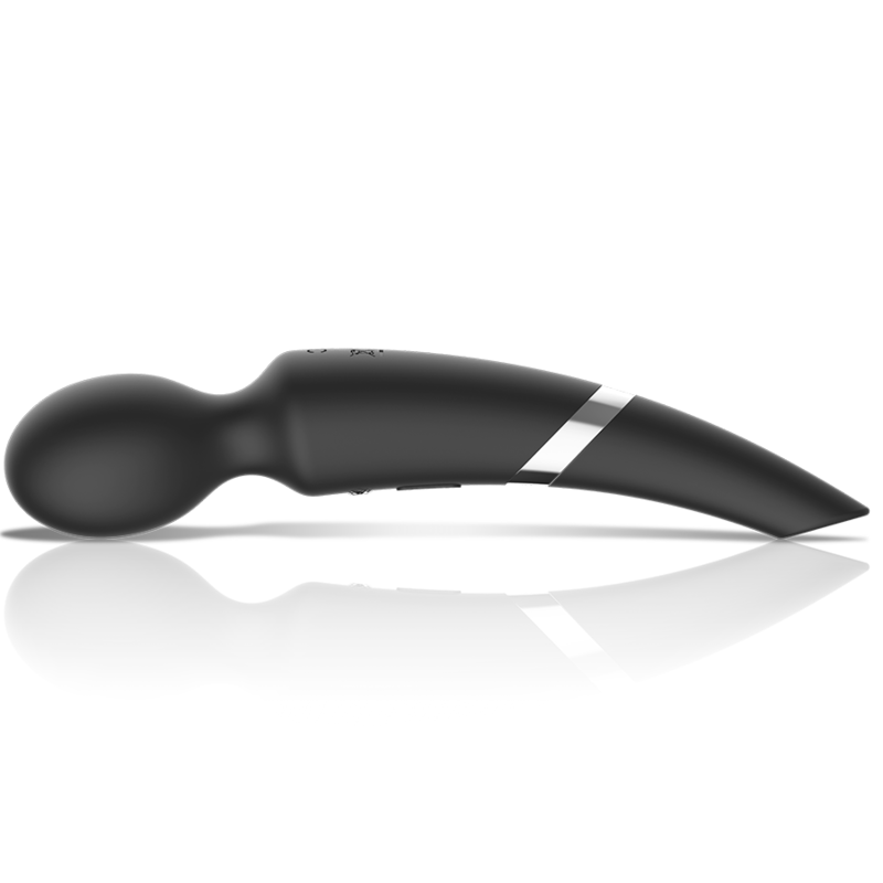 BLACK&SILVER - MASSEUR ET ASPIRATION RECHARGEABLE EN SILICONE BECK NOIR