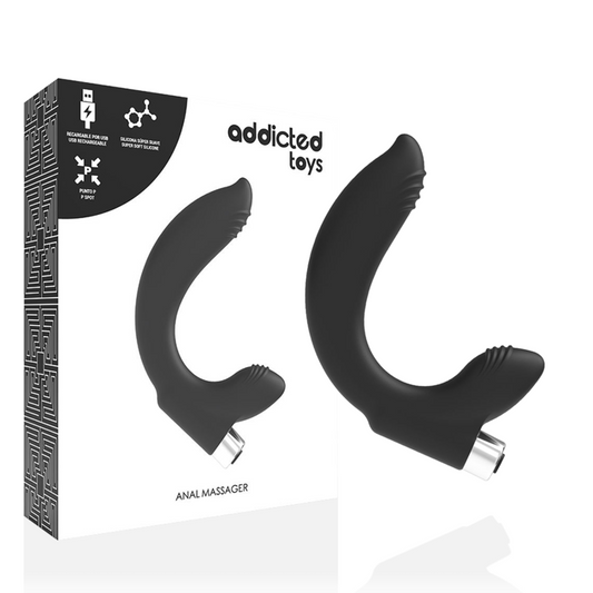 ADDICTED TOYS - VIBRATEUR PROSTATIQUE RECHARGEABLE MODÈLE 7 - NOIR