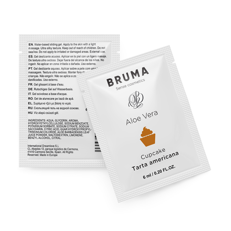 BRUMA - GEL GLISSANT À L''ALOE VERA SAVEUR CUPCAKE 6 ML