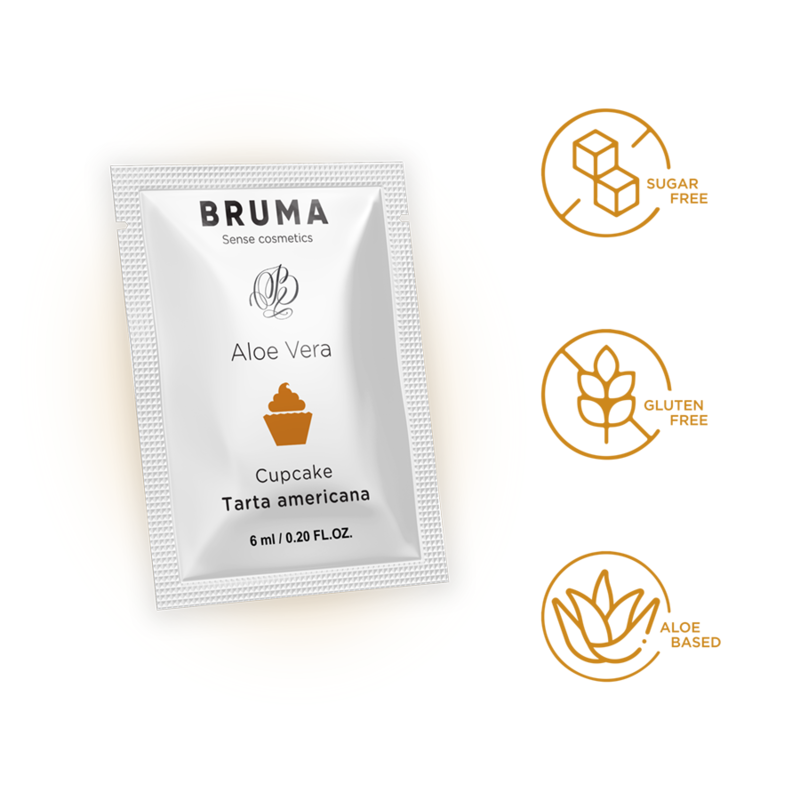 BRUMA - GEL GLISSANT À L''ALOE VERA SAVEUR CUPCAKE 6 ML