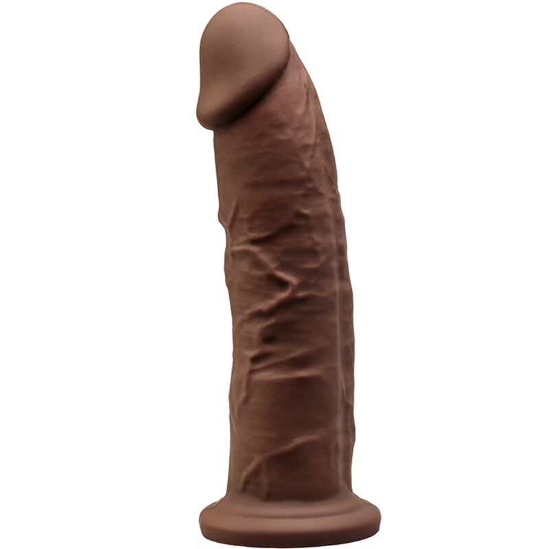 SILEXD - MODÈLE 2 PÉNIS RÉALISTE PREMIUM SILEXPAN SILICONE MARRON 19 CM