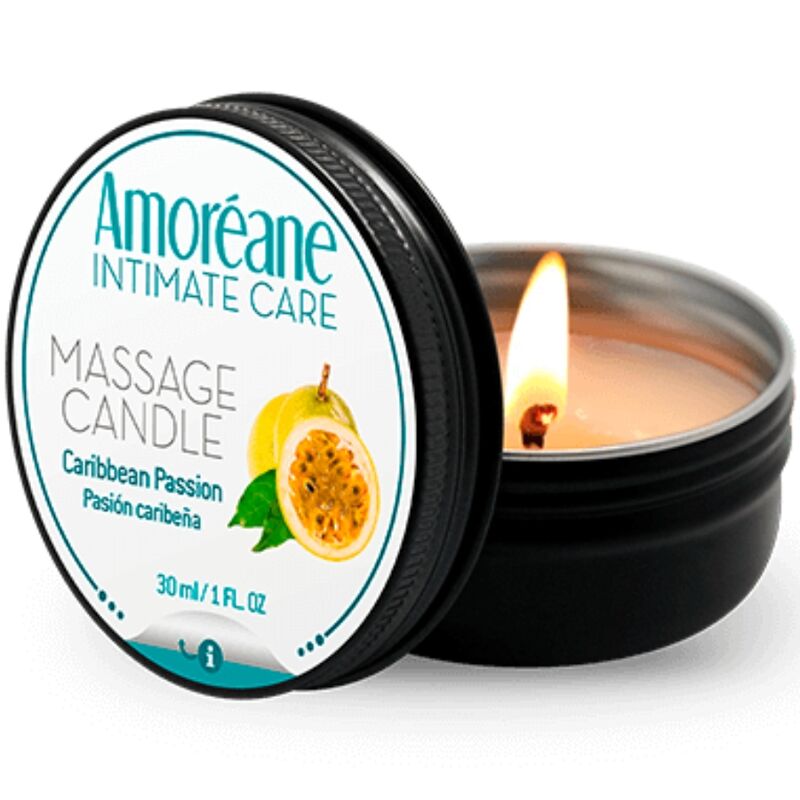 AMOREANE - BOUGIE DE MASSAGE PASSION DES CARAÏBES 30 ML