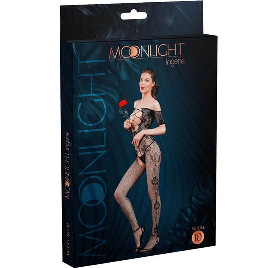 MOONLIGHT - BODYSTOCKING MODÈLE 10 NOIR TAILLE UNIQUE