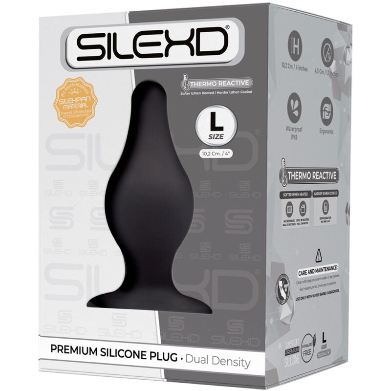 SILEXD - PLUG ANAL MODÈLE 2 PREMIUM SILEXPAN SILICONE PREMIUM THERMOREACTIF TAILLE L