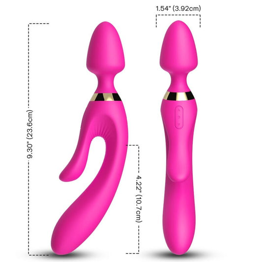 ARMONY - MASSEUR & VIBRATEUR LAPIN FUCHSIA