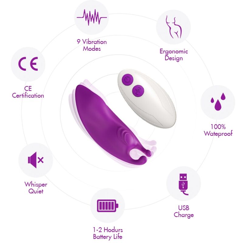 ARMONY - HONEYBEE WEARABLE PANTIES VIBRATEUR G-SPOT TÉLÉCOMMANDE VIOLET