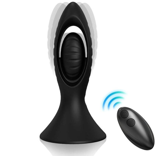 ARMONY - VIBRATEUR & PLUG ANAL SILICONE NOIR