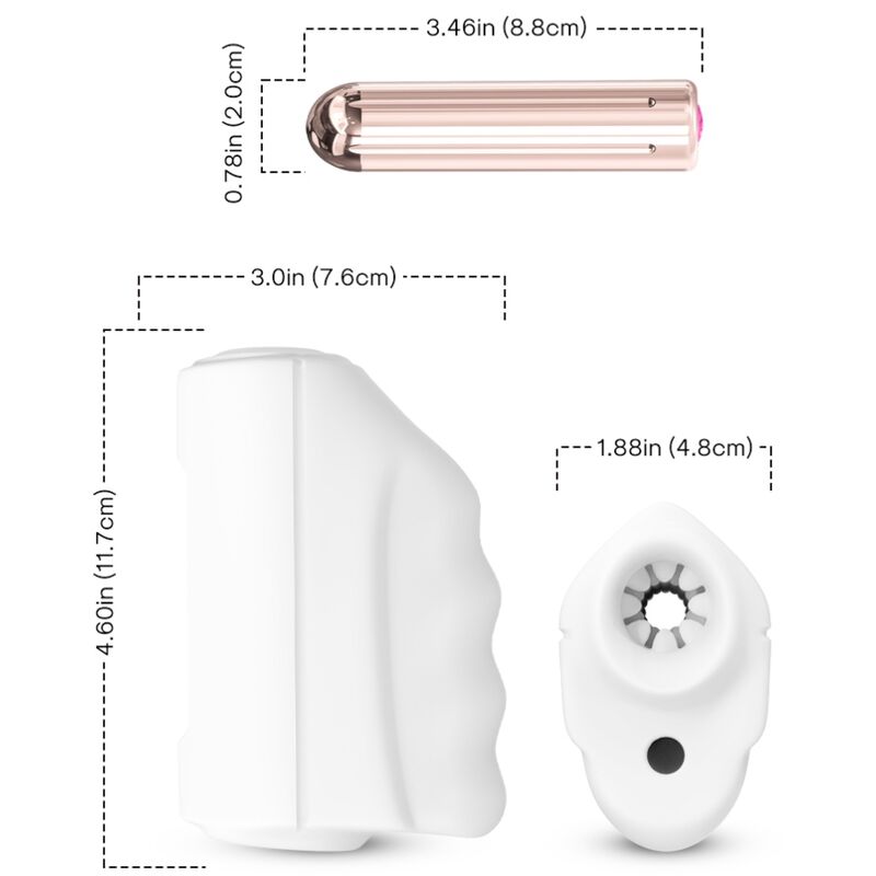 ARMONY - MASTER MASTURBATEUR & VIBRATEUR BLANC