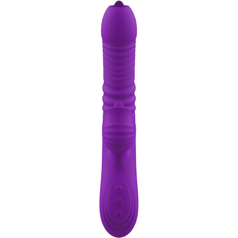 ARMONY - VIBRATEUR LAPIN ENTIÈREMENT G SPOT AVEC LANGUE STIMULANTE EFFET CHALEUR VIOLET