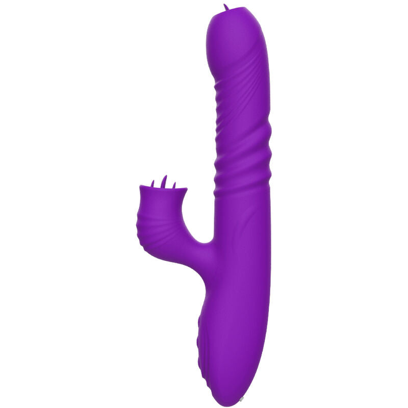 ARMONY - VIBRATEUR LAPIN ENTIÈREMENT G SPOT AVEC LANGUE STIMULANTE EFFET CHALEUR VIOLET