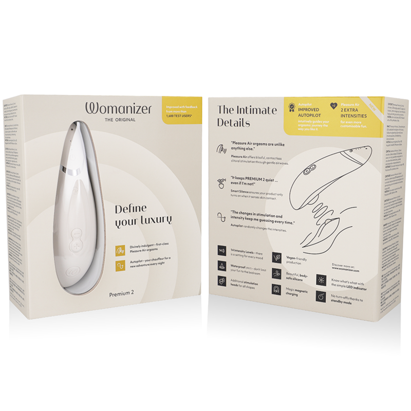 WOMANIZER - STIMULATEUR CLITORAL PREMIUM 2 GRIS CHAUD