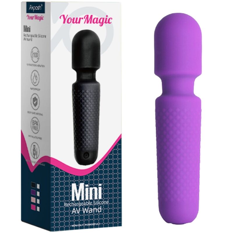 ARMONY - YOUR MAGIC MASSEUR & VIBRATEUR RECHARGEABLE 10 VIBRATIONS BAGUETTE DOTS VIOLET