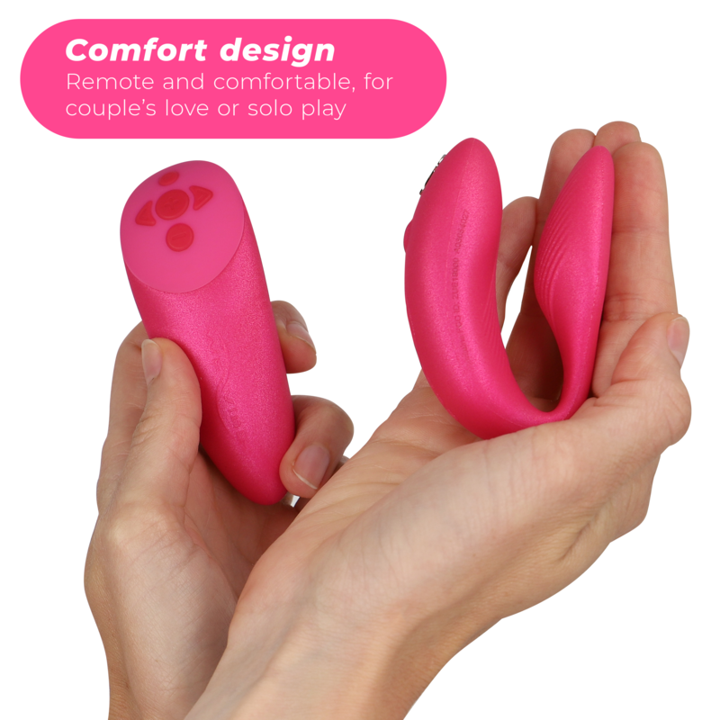 WE-VIBE - VIBRATEUR CHORUS POUR COUPLES AVEC COMMANDE DE SQUEEZE ROSE