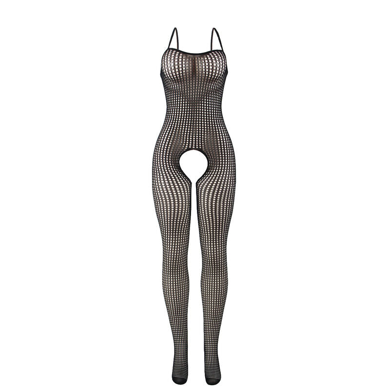 SUBBLIME - 951726 BODYSTOCKING NOIR EN RÉSILLE ÉLASTIQUE SANS FOURRURE TAILLE UNIQUE