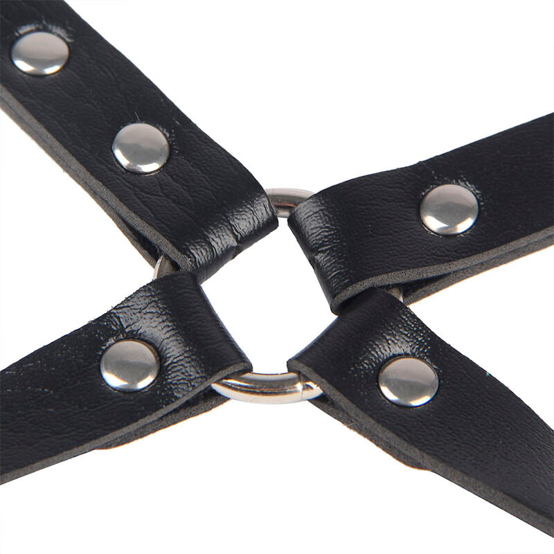 SUBBLIME - 953690 MENOTTES AVEC CEINTURE DE BONDAGE NOIRE TAILLE UNIQUE