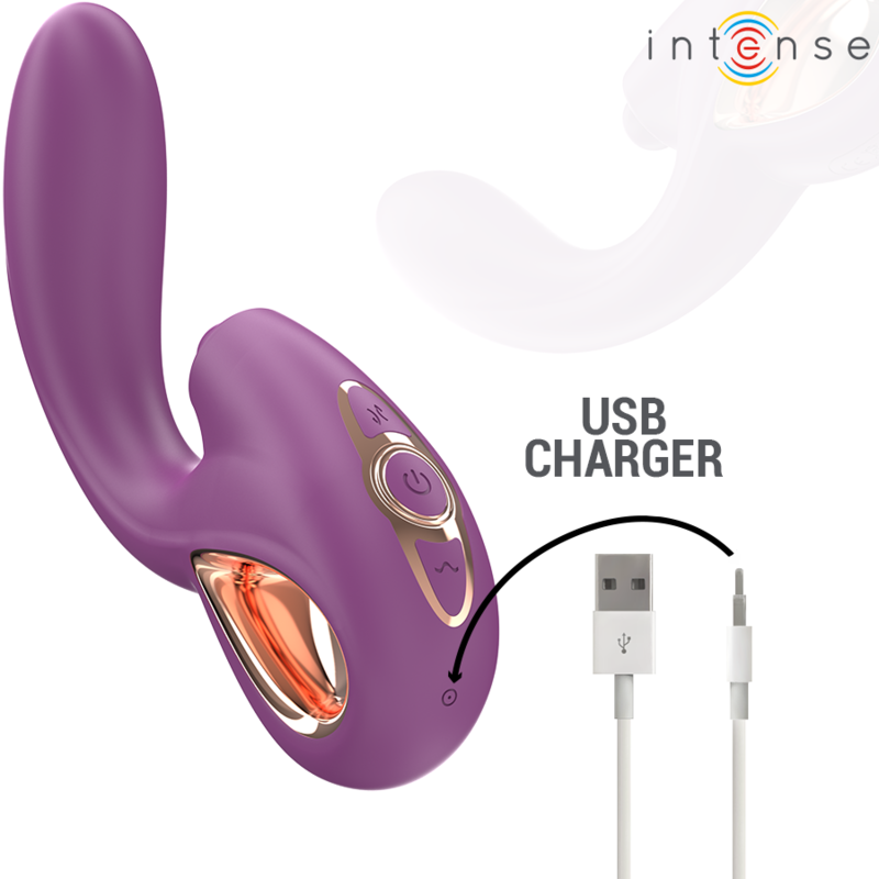 INTENSE - LALI VIBRATEUR MULTIFONCTION POINT G TAPPING & THRUST & VIBRATION VIOLET