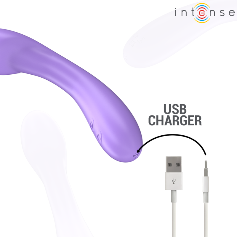 INTENSE - BECKY VIBRATEUR 19 CM CHAUFFANT 7 VIBRATIONS VIOLET