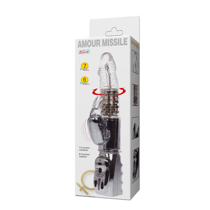 BAILE - ROTATEUR TRANSPARENT MISSILE AMOUR 26.5 CM