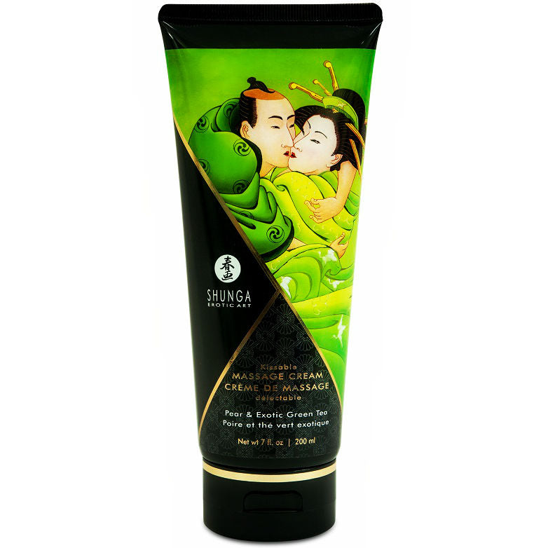 SHUNGA - CRÈME DE MASSAGE POIRE & THÉ VERT 200 ML