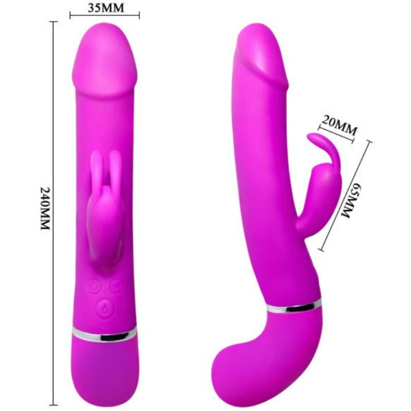 PRETTY LOVE - VIBRATEUR HENRY AVEC 12 MODES DE VIBRATION ET FONCTION SQUIRT