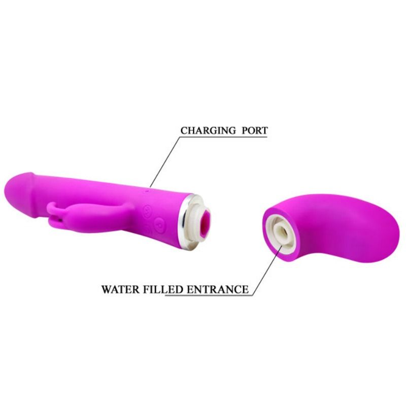 PRETTY LOVE - VIBRATEUR HENRY AVEC 12 MODES DE VIBRATION ET FONCTION SQUIRT