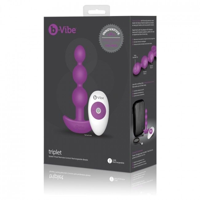 B-VIBE - TRIPLET ANAL TÉLÉCOMMANDE BILLES ROSE