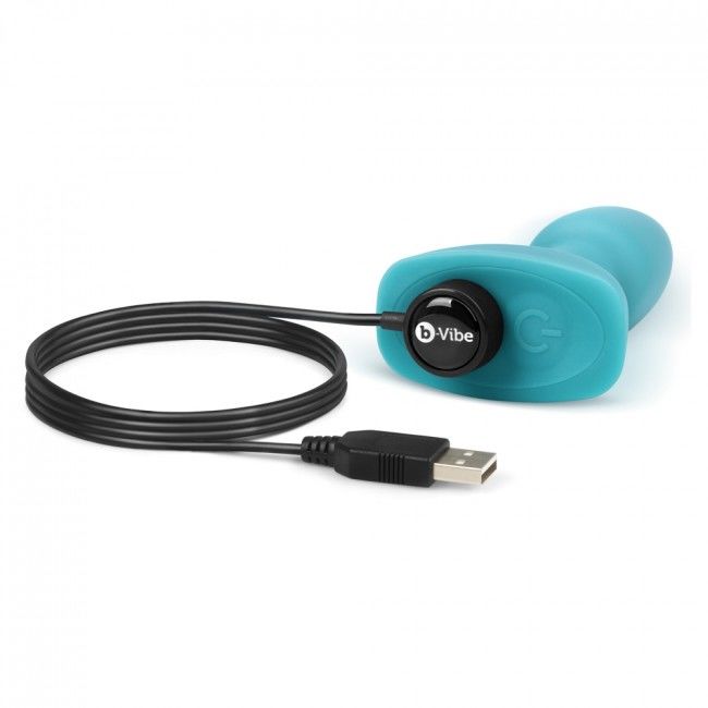 B-VIBE - RIMMING TÉLÉCOMMANDE PLUG ANAL PETITE TEAL