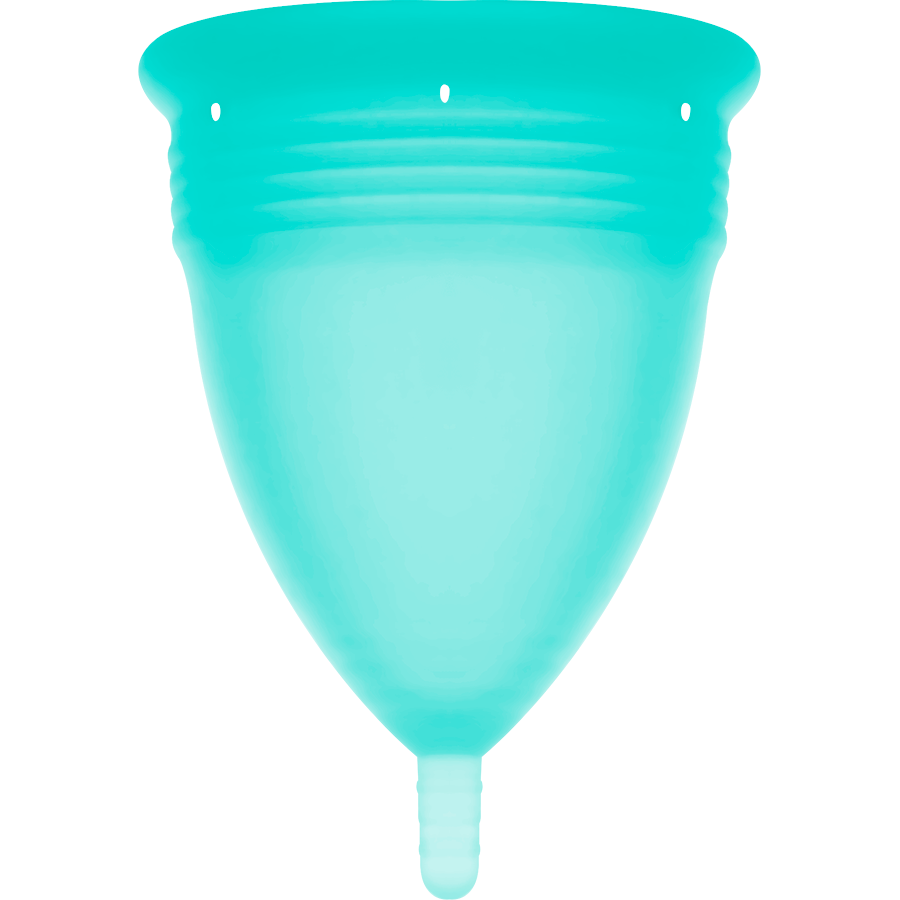 STERCUP - COUPE MENSTRUELLE EN SILICONE FDA AIGUE-MARINE - TAILLE L