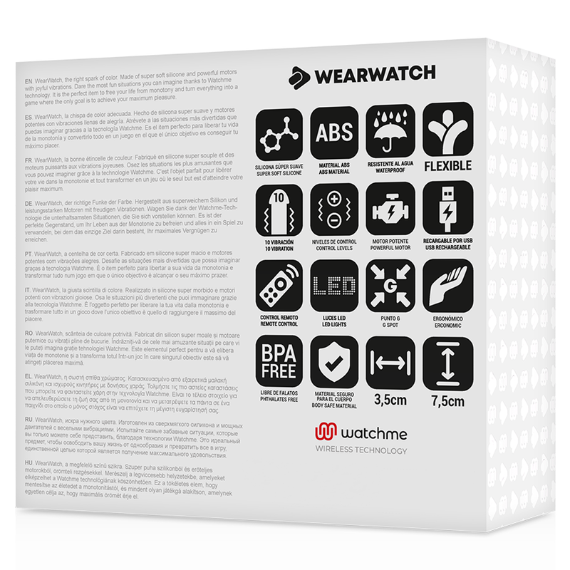 WEARWATCH - TÉLÉCOMMANDE WATCHME TECHNOLOGIE BLEU OEUF / JET